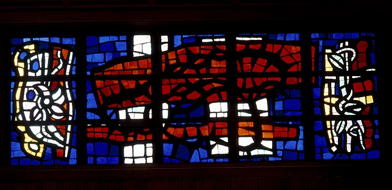 Baie n° 14 : la Couronne d'épines. © Jérôme Mongreville / Région Bourgogne-Franche-Comté, Inventaire du patrimoine - 1991