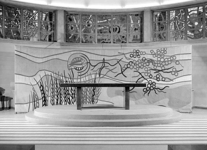 Tapisserie du choeur. © Jérôme Mongreville / Région Bourgogne-Franche-Comté, Inventaire du patrimoine - 1991