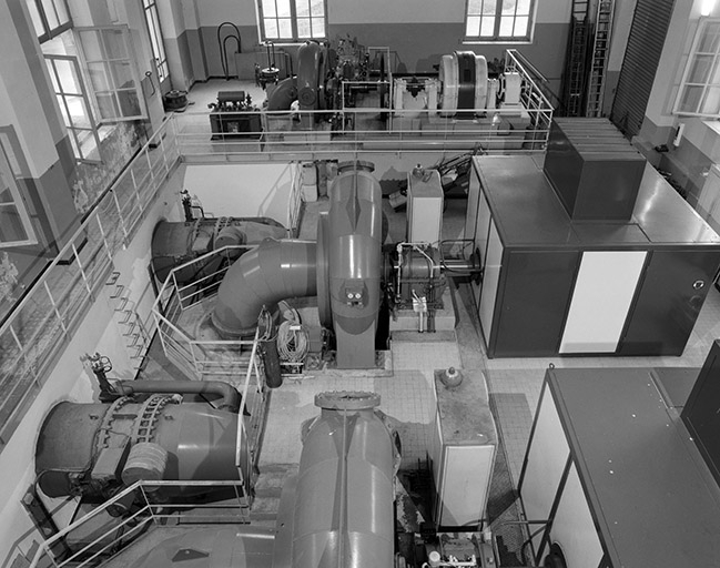 Intérieur de la centrale. © Jérôme Mongreville / Région Bourgogne-Franche-Comté, Inventaire du patrimoine - 1991