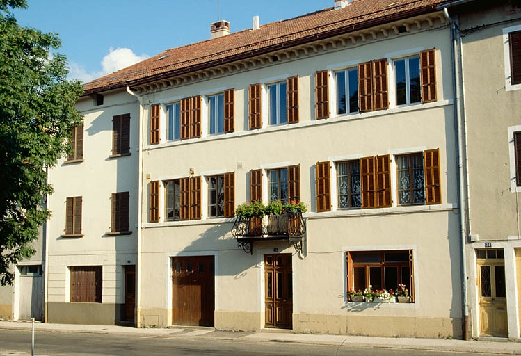 Façade antérieure. © Laurent Poupard / Région Bourgogne-Franche-Comté, Inventaire du patrimoine - 1991 Façade antérieure. © Laurent Poupard / Région Bourgogne-Franche-Comté, Inventaire du patrimoine - 1991