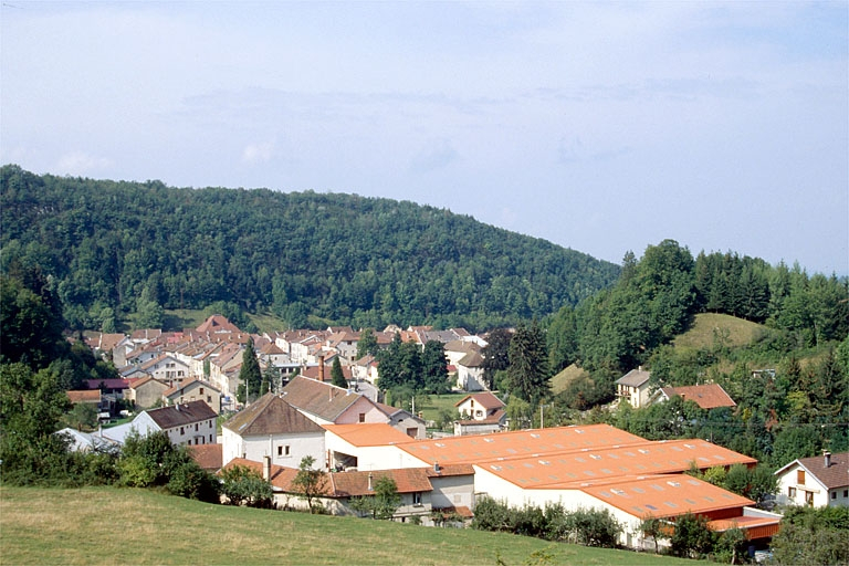Vue d'ensemble depuis l'est. © Laurent Poupard / Région Bourgogne-Franche-Comté, Inventaire du patrimoine - 1991