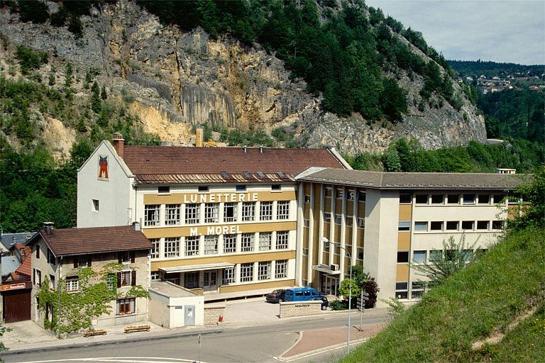 Façade antérieure du bâtiment de 1936. © Laurent Poupard / Région Bourgogne-Franche-Comté, Inventaire du patrimoine - 1991 Façade antérieure du bâtiment de 1936. © Laurent Poupard / Région Bourgogne-Franche-Comté, Inventaire du patrimoine - 1991