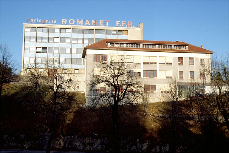 Façade antérieure des bâtiments. © Laurent Poupard / Région Bourgogne-Franche-Comté, Inventaire du patrimoine - 1991 Façade antérieure des bâtiments. © Laurent Poupard / Région Bourgogne-Franche-Comté, Inventaire du patrimoine - 1991