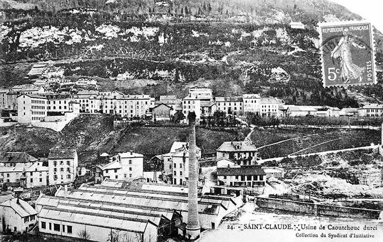 Saint-Claude. - Usine de Caoutchouc durci. © Jérôme  Mongreville (reproduction) / Région Bourgogne-Franche-Comté, Inventaire du patrimoine - 1992