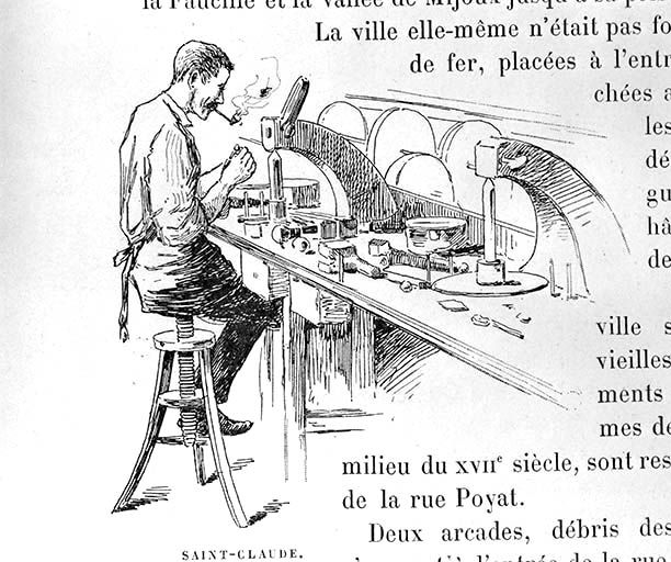 Saint-Claude. Un diamantaire. © Jérôme Mongreville / Région Bourgogne-Franche-Comté, Inventaire du patrimoine - 1992