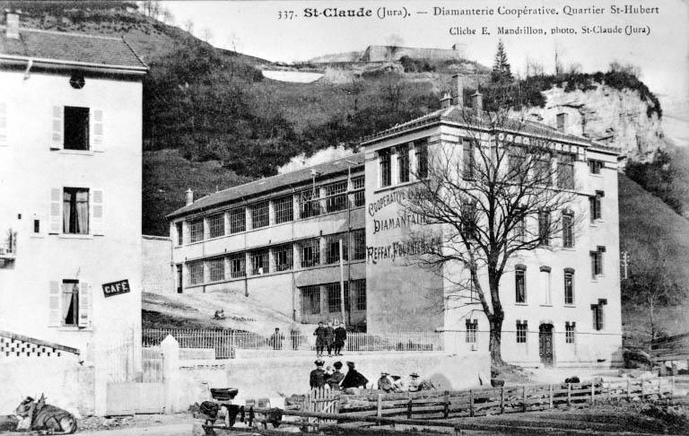 St-Claude (Jura). - Diamanterie Coopérative. Quartier St-Hubert. © Jérôme  Mongreville (reproduction), E. Mandrillon / Région Bourgogne-Franche-Comté, Inventaire du patrimoine - 1992