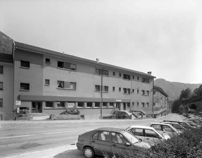 Vue d'ensemble depuis le nord. © Jérôme Mongreville / Région Bourgogne-Franche-Comté, Inventaire du patrimoine - 1992