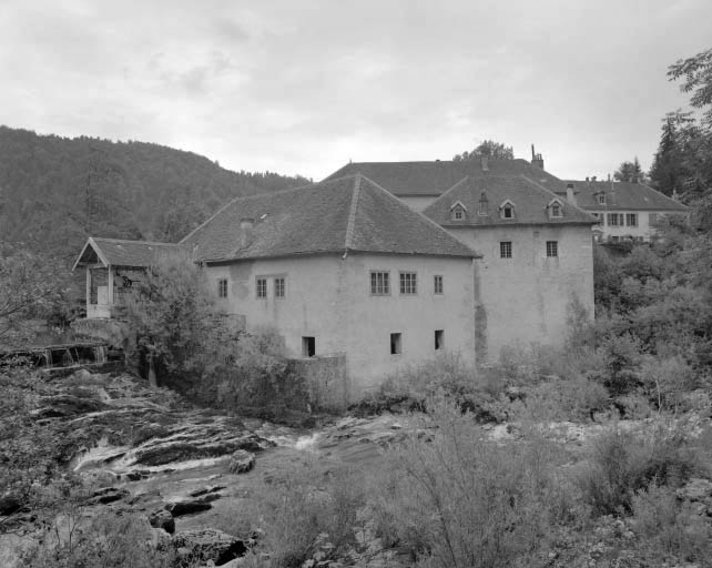 Scierie, vue depuis l'ouest. © Yves Sancey / Région Bourgogne-Franche-Comté, Inventaire du patrimoine - 1992