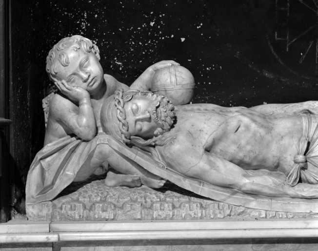 Le Christ mort : détail du buste et de la tête. © Yves Sancey / Région Bourgogne-Franche-Comté, Inventaire du patrimoine - 1992