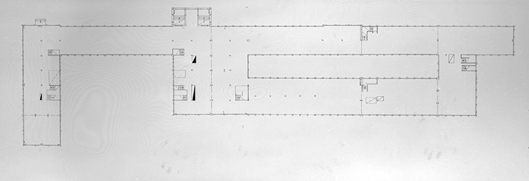 Plan d'immeuble. C.C.I. du Doubs. 1er étage, 1992. © Yves Sancey / Région Bourgogne-Franche-Comté, Inventaire du patrimoine - 1993