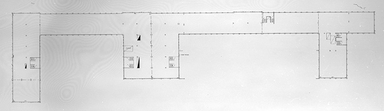 Plan d'immeuble. C.C.I. du Doubs. 2ème étage, 1992. © Yves Sancey / Région Bourgogne-Franche-Comté, Inventaire du patrimoine - 1993