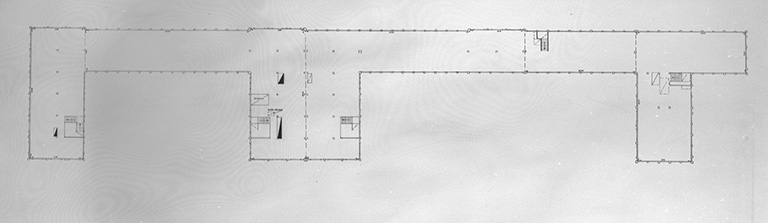 Plan d'immeuble. C.C.I. du Doubs. 3ème étage, 1992. © Yves Sancey / Région Bourgogne-Franche-Comté, Inventaire du patrimoine - 1993