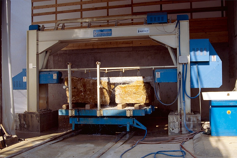Scie monolame Bideseimpianti. © Yves Sancey / Région Bourgogne-Franche-Comté, Inventaire du patrimoine - 1993