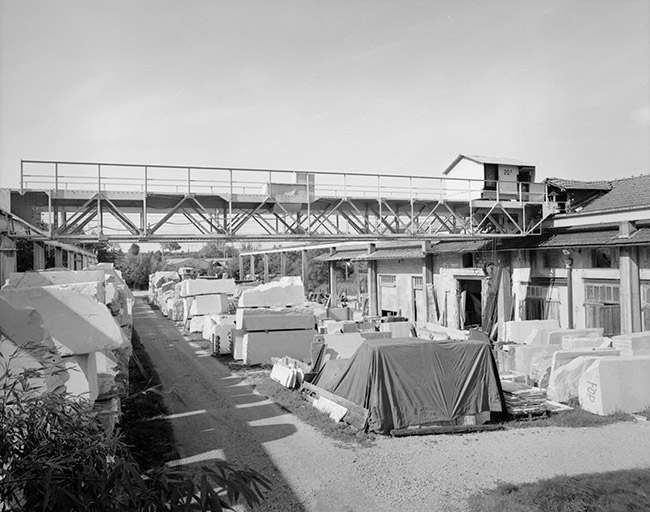 Atelier de fabrication et pont roulant. © Yves Sancey / Région Bourgogne-Franche-Comté, Inventaire du patrimoine - 1993