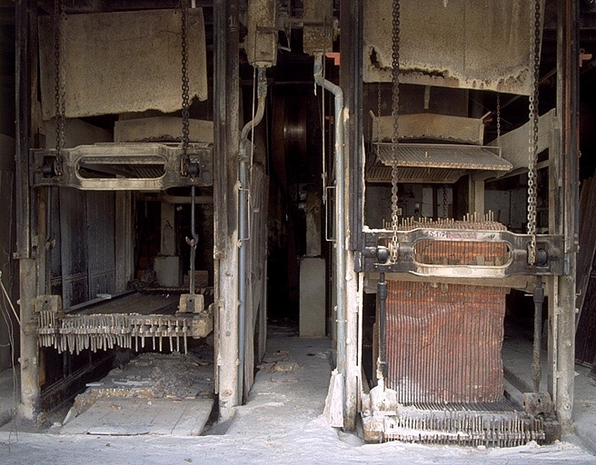 Deux châssis de scie multilames Décamps. © Yves Sancey / Région Bourgogne-Franche-Comté, Inventaire du patrimoine - 1993
