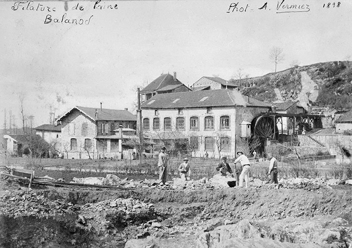 Filature de laine. Balanod. © Jérôme  Mongreville (reproduction) / Région Bourgogne-Franche-Comté, Inventaire du patrimoine - 1993