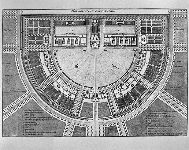 Plan Général de la Saline de Chaux, fin XVIIIe siècle. © Jérôme Mongreville / Région Bourgogne-Franche-Comté, Inventaire du patrimoine - 1994 Plan Général de la Saline de Chaux, fin XVIIIe siècle. © Jérôme Mongreville / Région Bourgogne-Franche-Comté, Inventaire du patrimoine - 1994