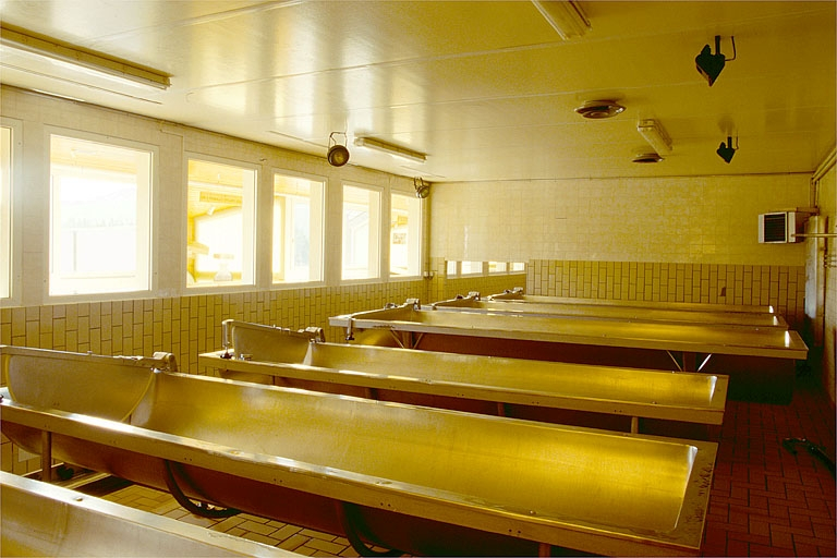 Cuves de fabrication du bleu de Gex. © Jérôme Mongreville / Région Bourgogne-Franche-Comté, Inventaire du patrimoine - 1994