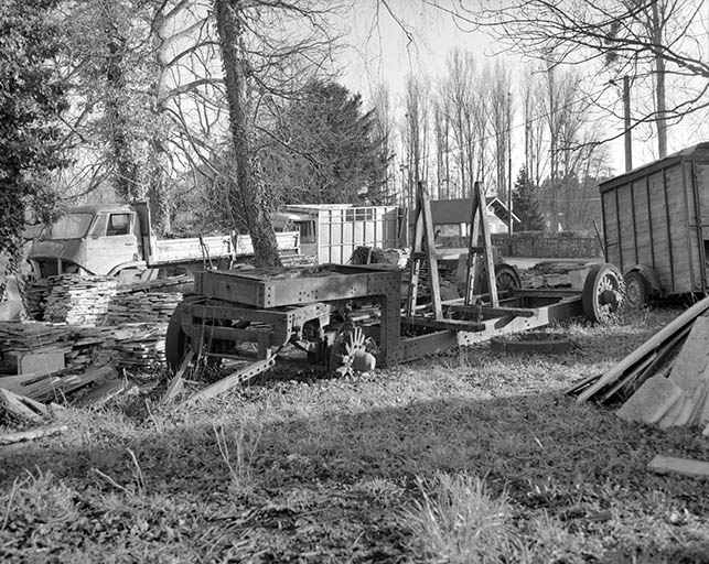 Chariot pour le transport des tranches de marbre. © Yves Sancey / Région Bourgogne-Franche-Comté, Inventaire du patrimoine - 1994