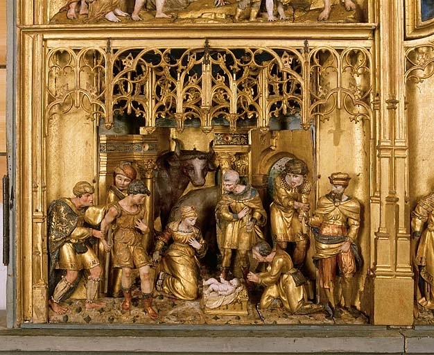 L'Adoration des Bergers. © Jérôme Mongreville / Région Bourgogne-Franche-Comté, Inventaire du patrimoine - 1995