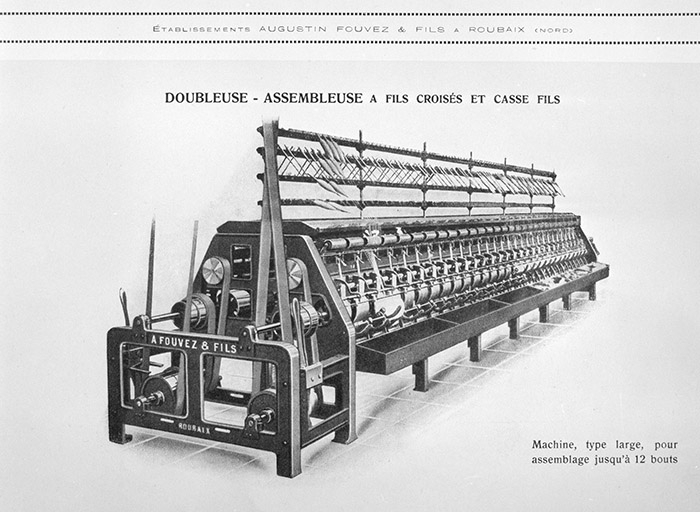 Doubleuse-assembleuse à fils croisés et casse-fils. © Yves Sancey / Région Bourgogne-Franche-Comté, Inventaire du patrimoine - 1995
