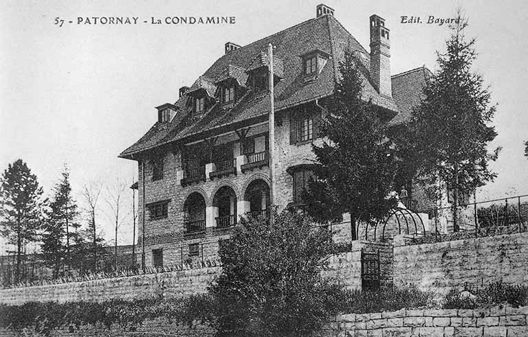 Patornay - La Condamine [vue aérienne]. © Jérôme  Mongreville (reproduction) / Région Bourgogne-Franche-Comté, Inventaire du patrimoine - 1996