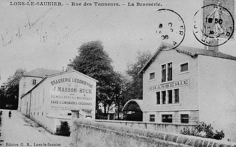 Lons-le-Saunier.- Rue des Tanneurs.- La Brasserie. © Jérôme  Mongreville (reproduction) / Région Bourgogne-Franche-Comté, Inventaire du patrimoine - 1996