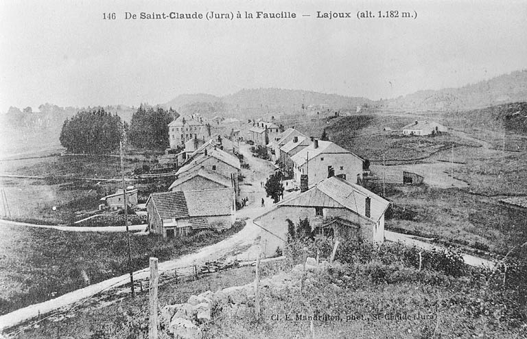 De Saint-Claude (Jura) à la Faucille. Lajoux (alt. 1182m.). © Jérôme  Mongreville (reproduction), E. Mandrillon / Région Bourgogne-Franche-Comté, Inventaire du patrimoine - 1996