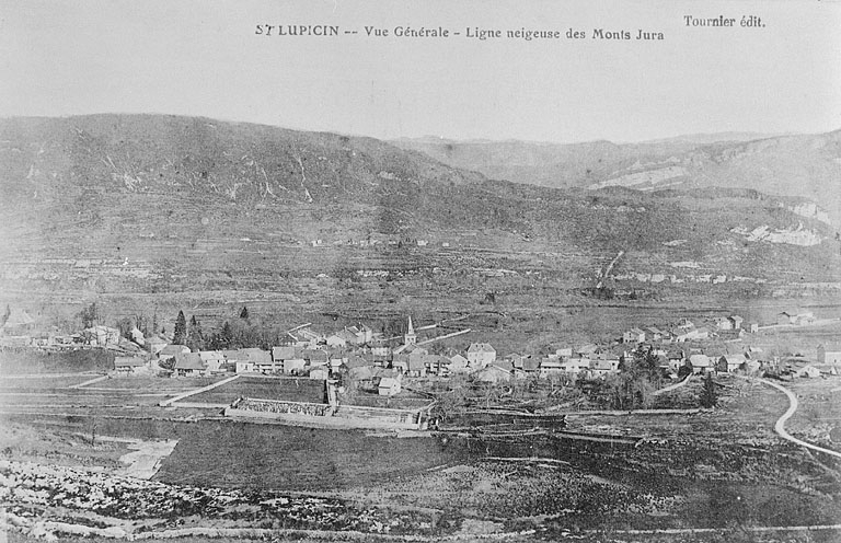 Saint-Lupicin. Vue générale. © Jérôme  Mongreville (reproduction) / Région Bourgogne-Franche-Comté, Inventaire du patrimoine - 1996