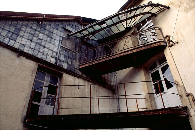 Ateliers de fabrication. Détail des passerelles. © Yves Sancey / Région Bourgogne-Franche-Comté, Inventaire du patrimoine - 1997