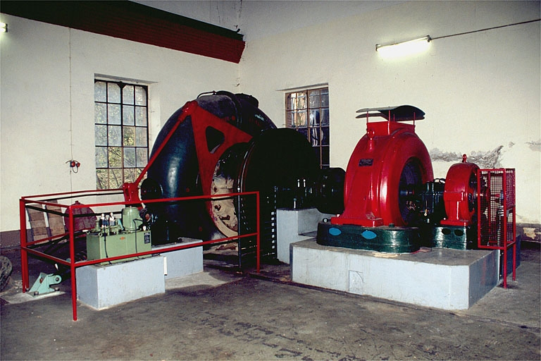 Groupe turbine alternateur n° 3. © Jérôme Mongreville / Région Bourgogne-Franche-Comté, Inventaire du patrimoine - 1997