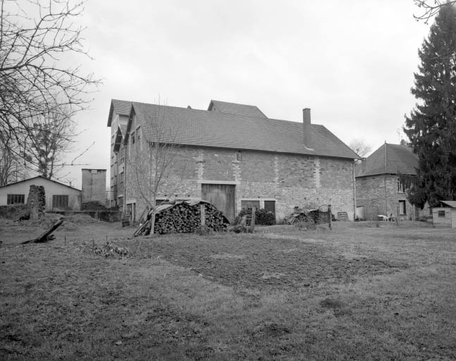 Façades postérieures de la minoterie. © Yves Sancey / Région Bourgogne-Franche-Comté, Inventaire du patrimoine - 1997