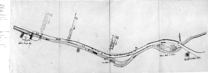 Plan général. Etablissement d'une passerelle sur la Furieuse par le sieur Clément F., fabricant de plâtre. © Yves Sancey / Région Bourgogne-Franche-Comté, Inventaire du patrimoine - 1997