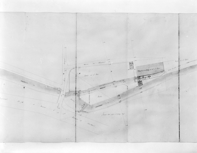 [Plan de situation de l'usine Collin]. © Yves Sancey / Région Bourgogne-Franche-Comté, Inventaire du patrimoine - 1997