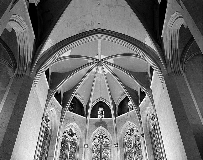 Voûtes de l'abside. © Jérôme Mongreville / Région Bourgogne-Franche-Comté, Inventaire du patrimoine - 1997