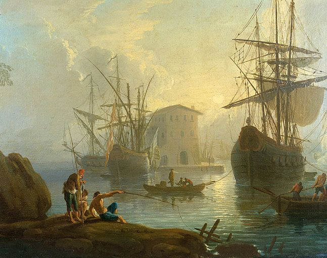 Détail : les pêcheurs. © Yves Sancey / Région Bourgogne-Franche-Comté, Inventaire du patrimoine - 1998