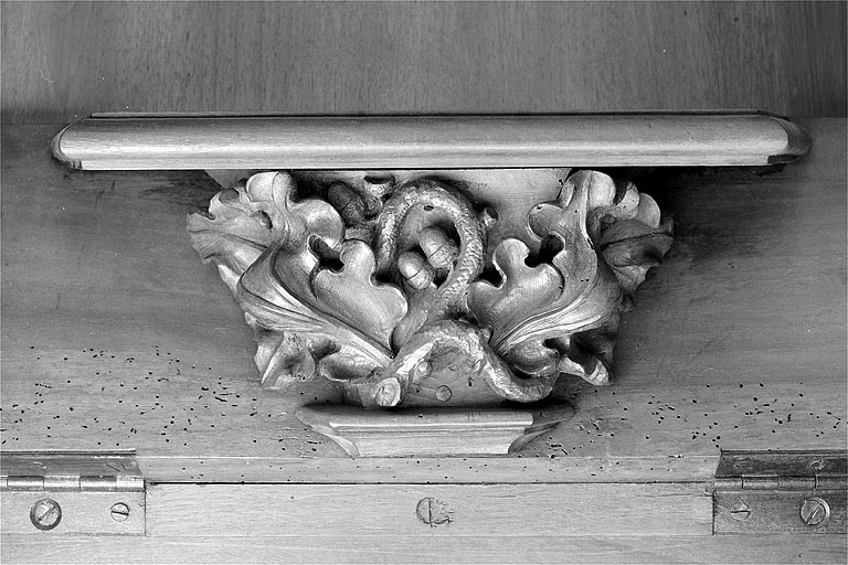 Miséricorde de la vingt deuxième stalle haute. © Jérôme Mongreville / Région Bourgogne-Franche-Comté, Inventaire du patrimoine - 1998