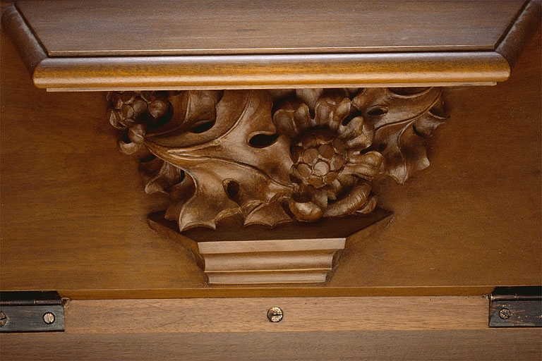 Miséricorde de la cinquième stalle basse. © Jérôme Mongreville / Région Bourgogne-Franche-Comté, Inventaire du patrimoine - 1998