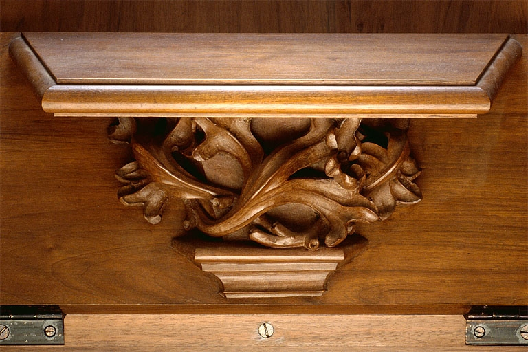 Miséricorde de la neuvième stalle basse. © Jérôme Mongreville / Région Bourgogne-Franche-Comté, Inventaire du patrimoine - 1998