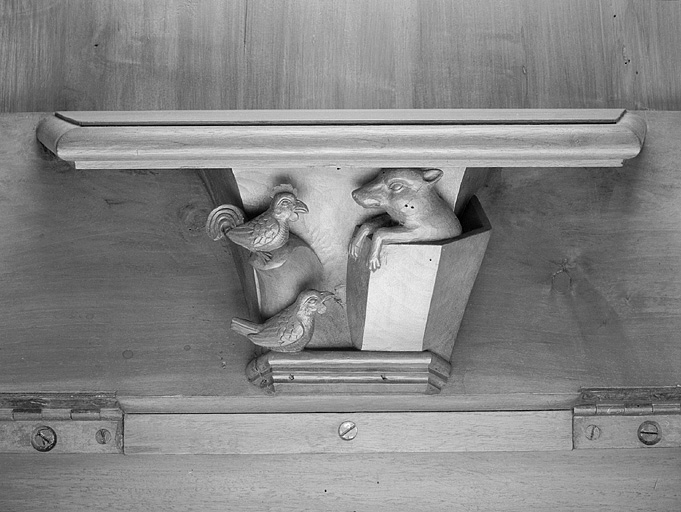 Miséricorde de la douzième stalle haute. © Jérôme Mongreville / Région Bourgogne-Franche-Comté, Inventaire du patrimoine - 1998