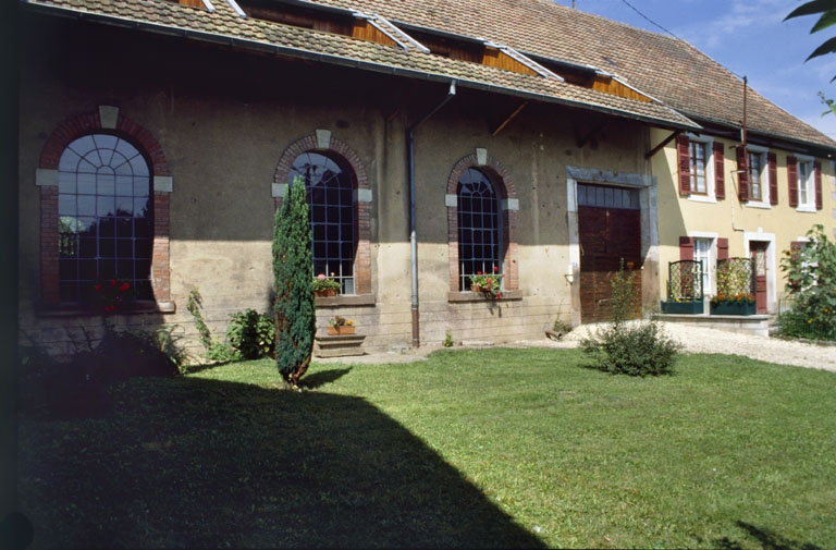 Façade de l'atelier mécanique. © Yves Sancey / Région Bourgogne-Franche-Comté, Inventaire du patrimoine - 1999