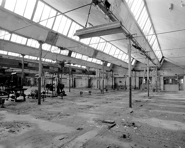 Vue intérieure de la salle de tissage en rez-de-chaussée. © Yves Sancey / Région Bourgogne-Franche-Comté, Inventaire du patrimoine - 1999