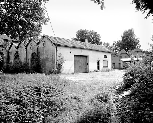 Salle des machines et chaufferie depuis l'ouest. © Yves Sancey / Région Bourgogne-Franche-Comté, Inventaire du patrimoine - 1999
