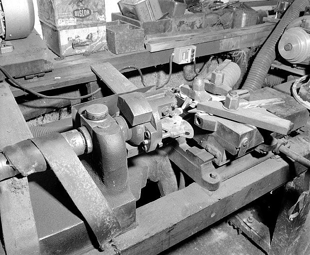 Mandrin gueule de loup et chariot porte-outils. © Jérôme Mongreville / Région Bourgogne-Franche-Comté, Inventaire du patrimoine - 2000