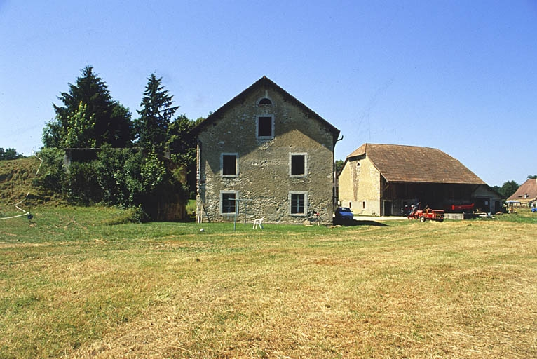 Mur-pignon nord du moulin. © Yves Sancey / Région Bourgogne-Franche-Comté, Inventaire du patrimoine - 2000