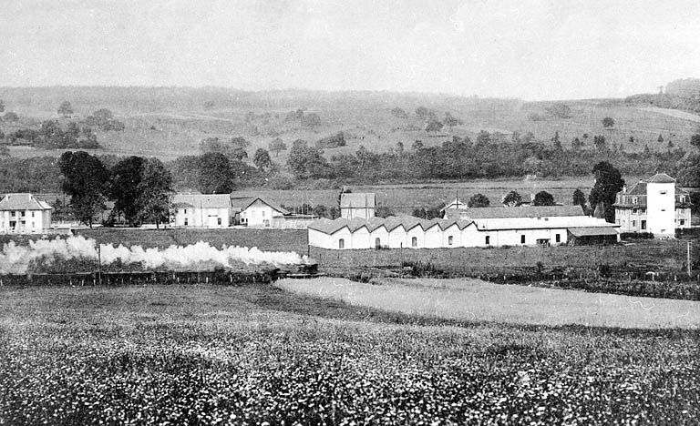 Delle (Territoire de Belfort). Les usines Amstutz Lervi et Cie. © Yves  Sancey (reproduction) / Région Bourgogne-Franche-Comté, Inventaire du patrimoine - 2000