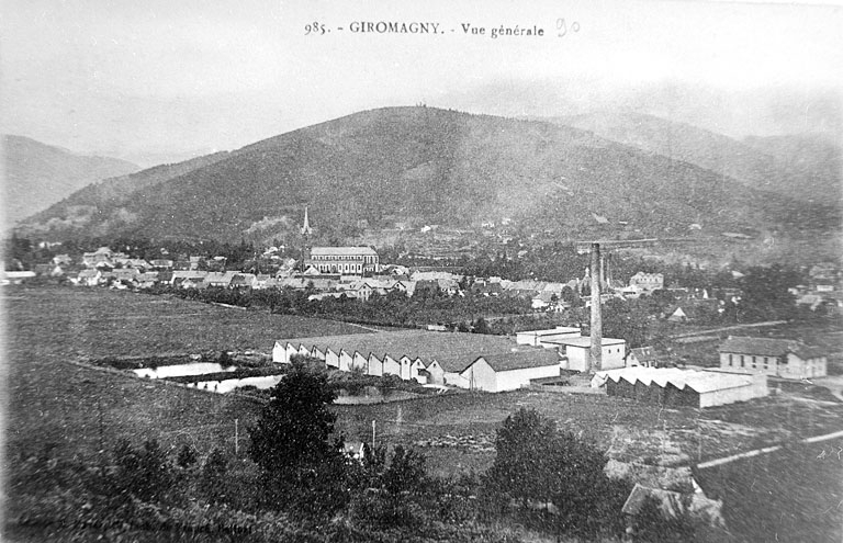 Giromagny. - Vue générale. © Yves  Sancey (reproduction) / Région Bourgogne-Franche-Comté, Inventaire du patrimoine - 2000