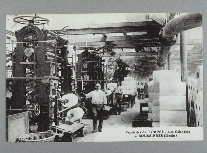 Papeterie de Torpes, à Boussières (Doubs) - Les Calandres. © Jérôme  Mongreville (reproduction) / Région Bourgogne-Franche-Comté, Inventaire du patrimoine - 2001