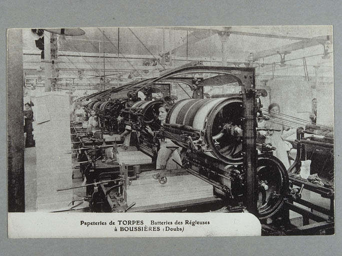 Papeterie de Torpes, à Boussières (Doubs) - Batteries des Régleuses. © Jérôme  Mongreville (reproduction) / Région Bourgogne-Franche-Comté, Inventaire du patrimoine - 2001