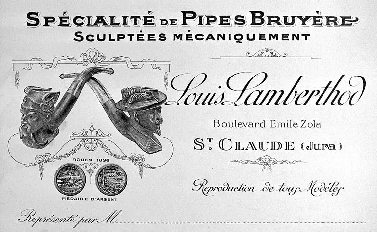 Spécialité de Pipes Bruyère sculptées mécaniquement Louis Lamberthod. © Yves Sancey / Région Bourgogne-Franche-Comté, Inventaire du patrimoine - 2001